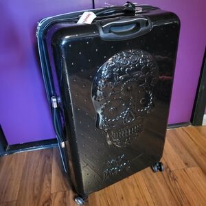 Betsey Johnson Sugar Skull Luggage